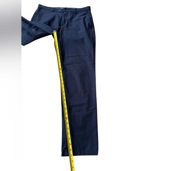 Lauren Ralph Lauren Dress Pants Men 34x32 Navy Blue Flat Front Stretch Chino - Picture 3 of 6